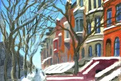 Nor'easter Snow in Park Slope, Brooklyn _ SOLD