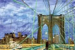 Walking Across the Brooklyn Bridge _ SOLD